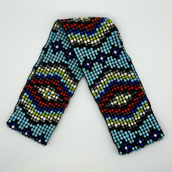 Southwest Design Beaded Stretch Pull-On Elastic Belt O/S - Picture 1 of 5